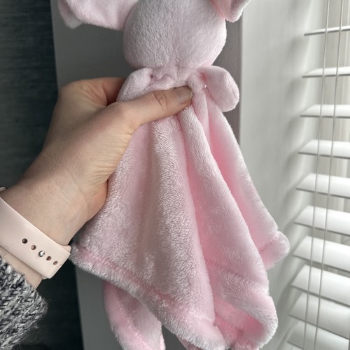 TJM Snuggz pink bunny comforter blankie rattle rabbit mouse blanket rattle bunny - Picture 7 of 10