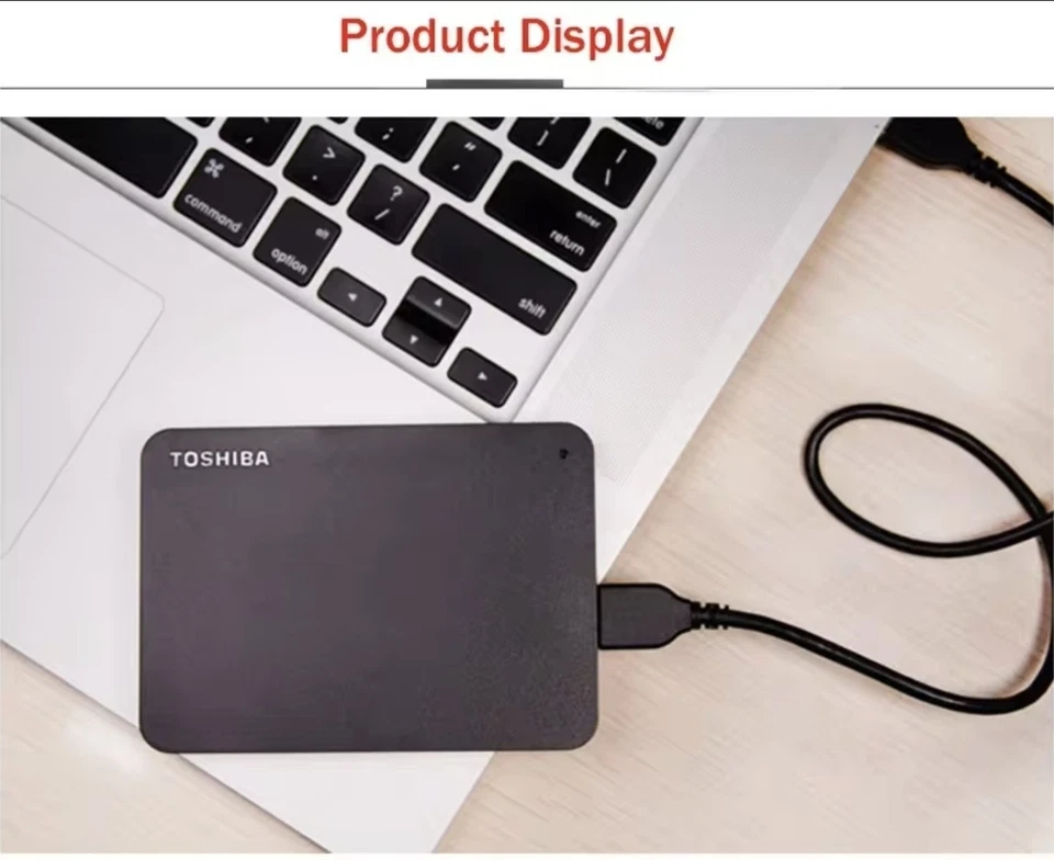 Toshiba Canvio Portable External Hard Drive USB 3.0 for PC, Xbox,PS4 1TB Ssd  - Image 4 of 4