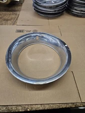 One 15"x8" 15x8 Corvette Rally Wheel Trim Ring GM # 3923626 WARPED & CURB RASH