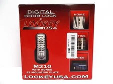 Lockey USA Digital Door Lock M210DC Double Combination Bonus EZ Mounting Plate