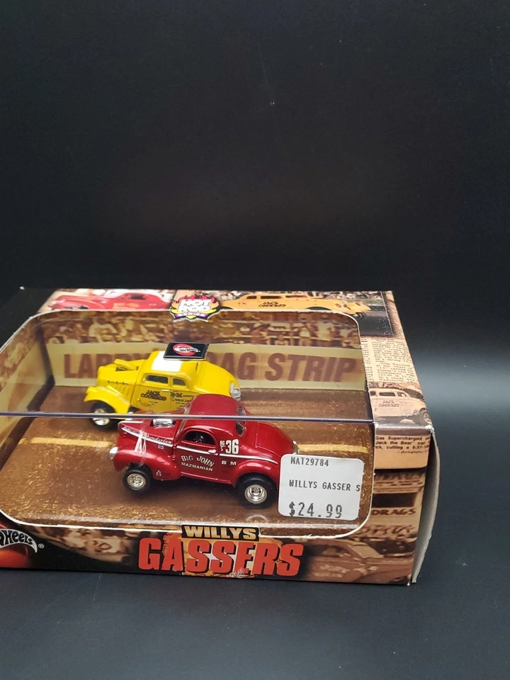 100% Hot Wheels "WILLYS GASSERS" Hot Rod Series Jack Coonrod Big John Mazmanian  - Image 4 of 4