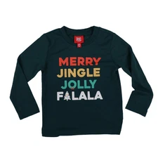 Family Pajamas Kids Sleep Shirt Long Sleeve Crewneck Graphic Print 4-5 New