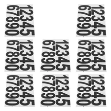  8 Sheets Adhesive Consecutive Number Decals Stick Mailbox Numbers