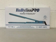 BaByliss PRO Nano Titanium 1-1/2" Wet to Dry Ultra-Thin Flat Iron Straightener