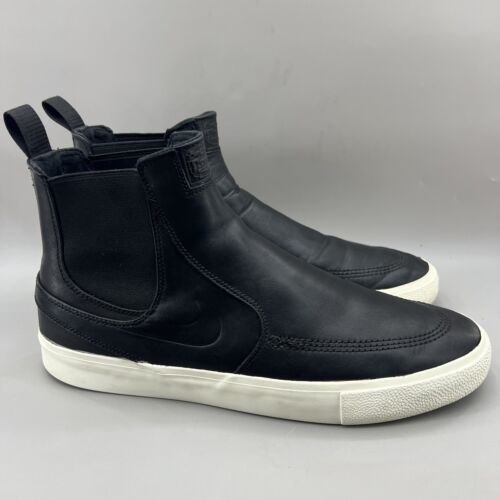 Nike SB Zoom Stefan Janosk RM Mid Sneakers Men's 11.5 Black Chelsea Pull On Shoe