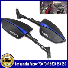 New For Yamaha Raptor 700 700R 660R 350 250 CNC Left Right Rear Rearview Mirrors