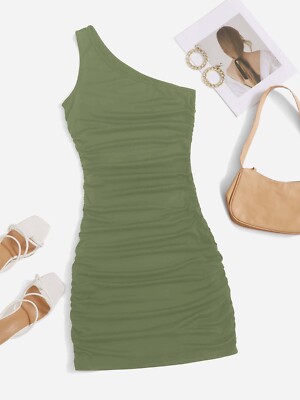 GRATIS VERSAND  Figurbetontes Schulterfreies gerafftes Bodycon-Kleid mit Rüschen