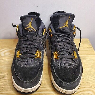 Nike Air Jordan 4 Retro Royalty Shoes Men's Sz 9 Black White Nike Air Jordan 4 Retro Royalty Shoes Men's Sz 9 Black White