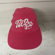 Nike Baseball Hat Pink Girls Embroidered Adjustable Cap Size 4-6X