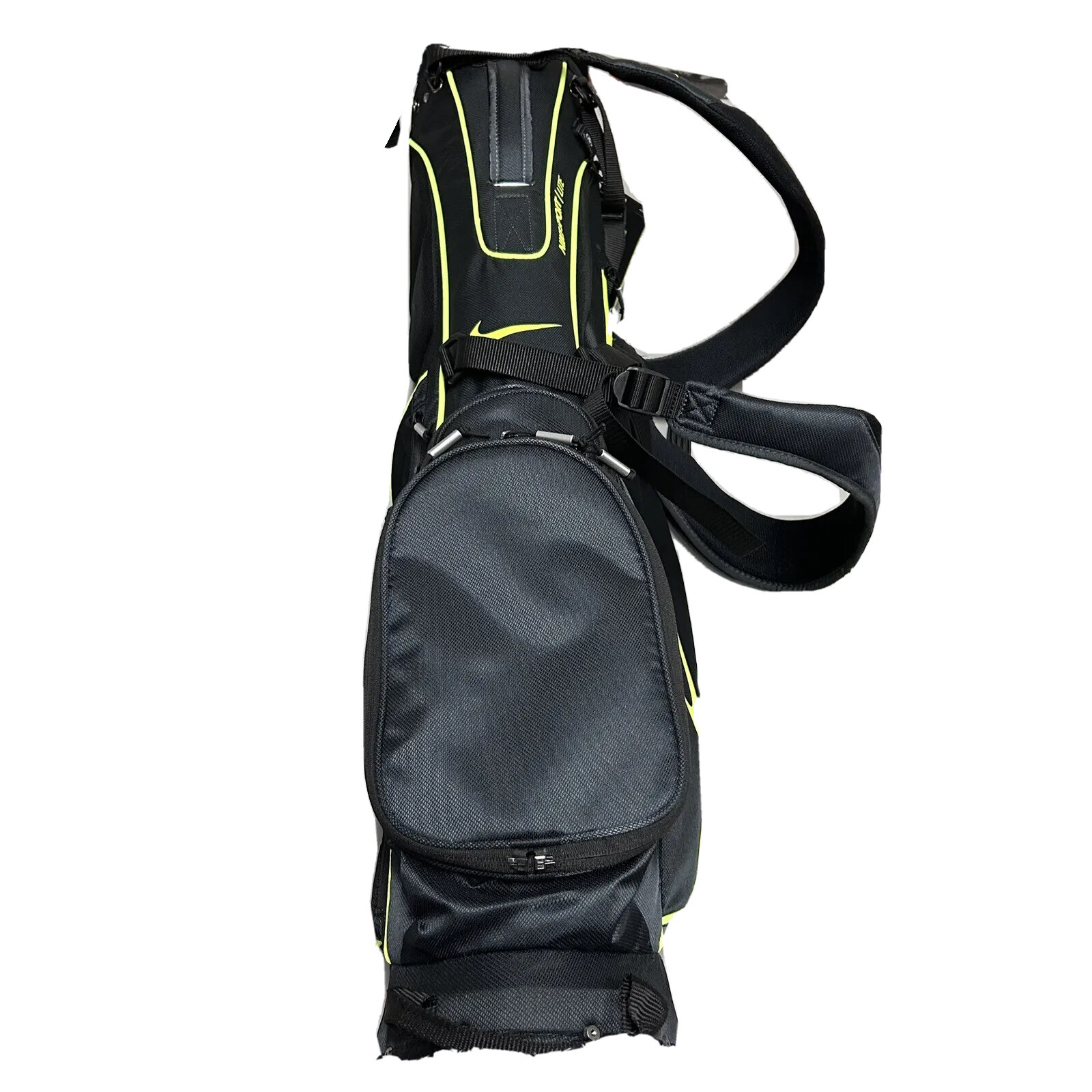 Nike Sport Lite Golf Carry Stand Bag 5 Way Divider Black Gray Volt