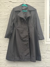 The Wool Makers Carol Double Breasted Women’s Wool Coat In Black 2xl Chest 44”