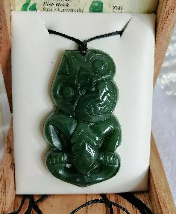 Jade tiki deals pendant