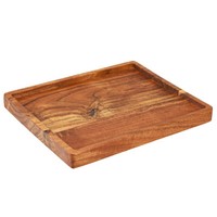 Deko Tablett Serviertablett Akazienholz GeöLt 30X25Cm