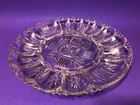 Vintage Federal Carnival Glass Deviled Egg Serving Platter 10.5’’ Holds 12 Eggs