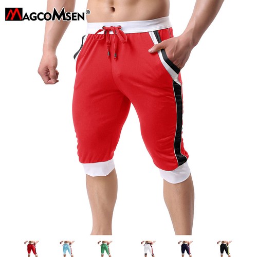 Da Uomo Athletic Capri Pantaloni corti Performance Bodybuilding Palestra  Shorts Pantaloni della tuta | eBay