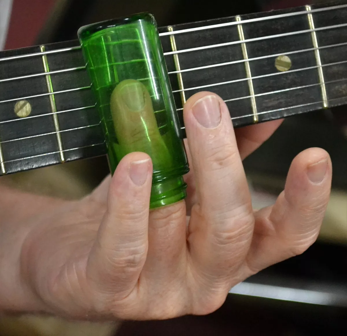 Medicine bottle guitar online slide