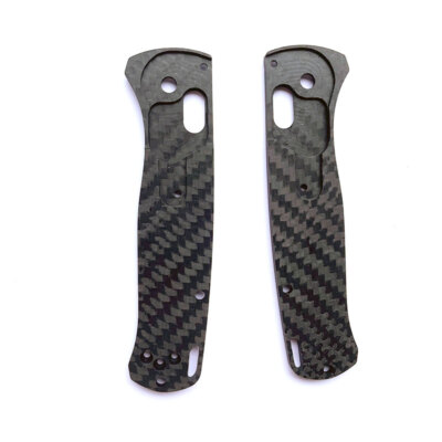 2PCS 3K Carbon Fiber Handle Scales Patch For Benchmade Bugout 535 New
