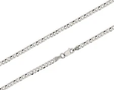 925 Sterling Silver Cuban Chain Curb Chain Necklace 2.9mm Wide 16 - 30 Inch