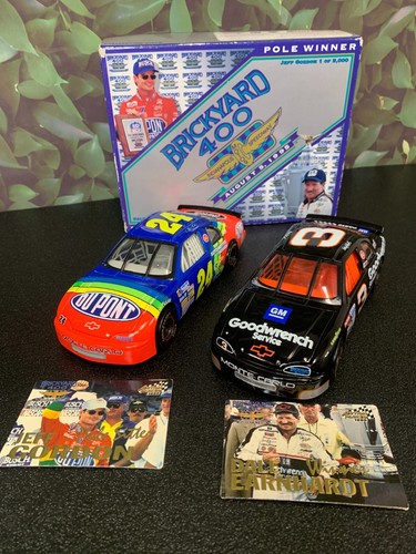 ACTION DIECAST DALE/JEFF 1995 BRICKYARD 400 POLE/RACE WINNER 1:24 ~IMPERFECT~