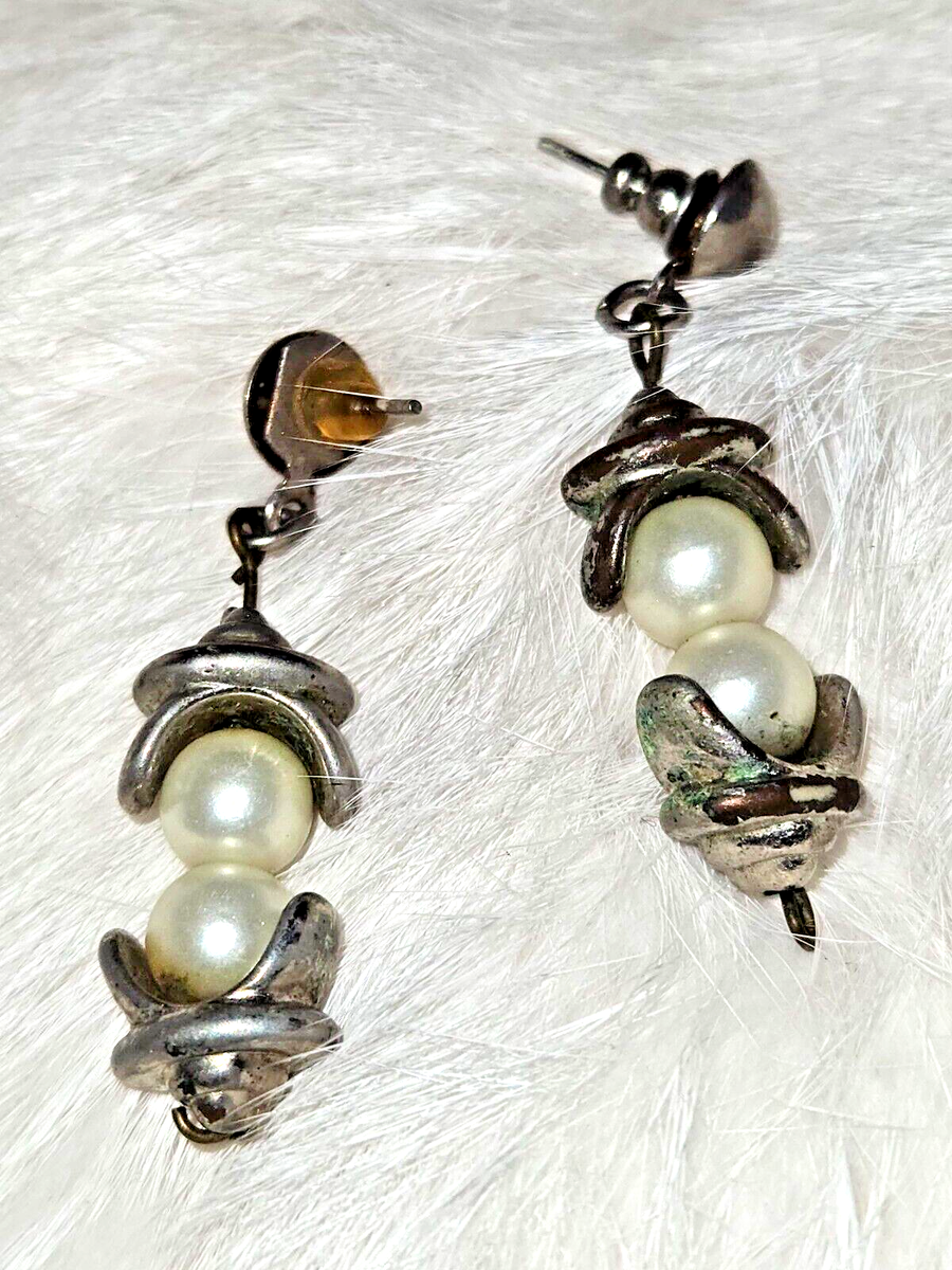 ピアス Oversized Pearl 2-Drop Earrings #9122 Oversized Pearl Earring