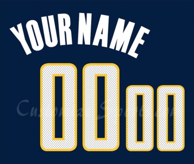 Basketball Indiana Pacers Customized Number Kit For 2014-2017 Swingman Uniform