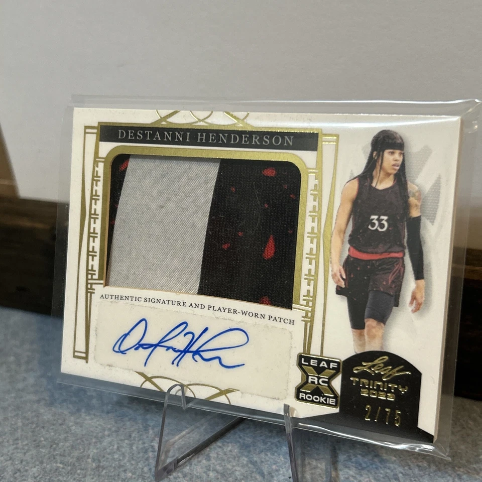 2022-23 TrinityLeaf DESTANNI HENDERSON Gold Leaf Auto 2/75 - Image 4 of 4