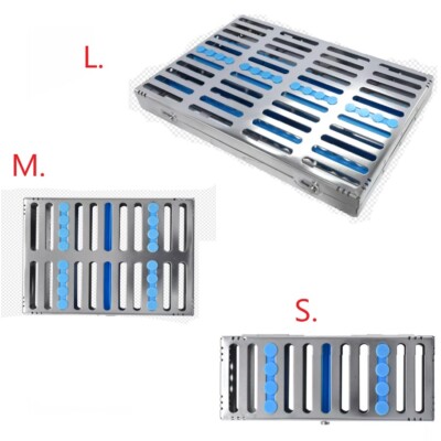 Dental Autoclave Sterilization Cassette Rack Box Mental Tray 5/10/20 Instruments