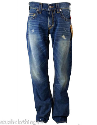 True Religion Herren Jeans Bobby Nieten Logo (TRJN002) MASSIVE PREISSENKUNGEN