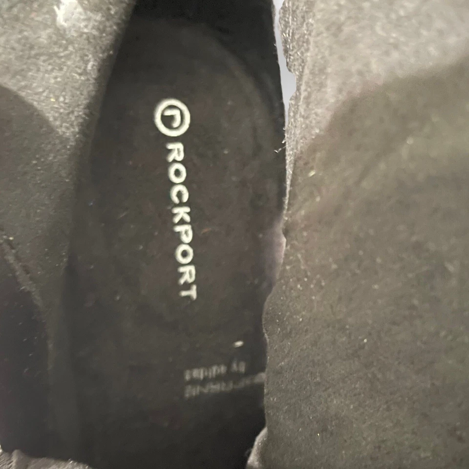 Rockport Janae Ankle Boots Women's 6 Black Animal Print Leather Suede High Heel - Image 2 of 4