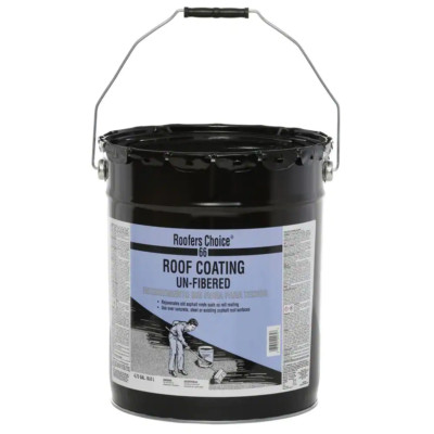 66 Unfibered Black Roof Coating 4.75 gal Can for Roof Protection Weatherproof