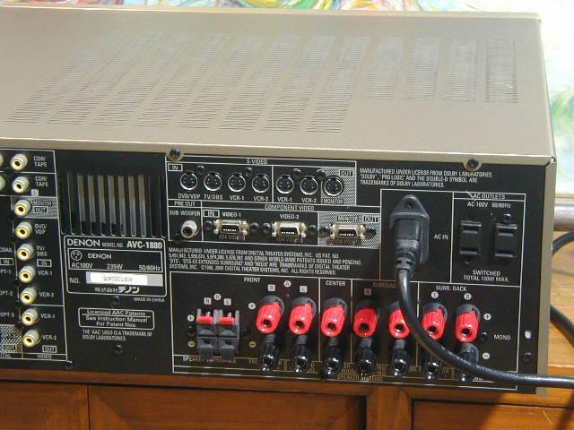 DENON AVC-1880 AV surround amplifier operation is good