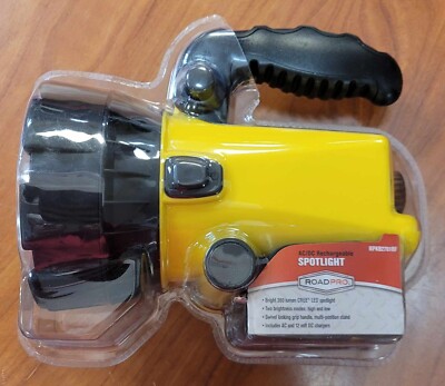 ROADPRO RPKB2701RF Portable Spotlight AC/DC Rechargeable, Bright 360 Lumen *NEW*