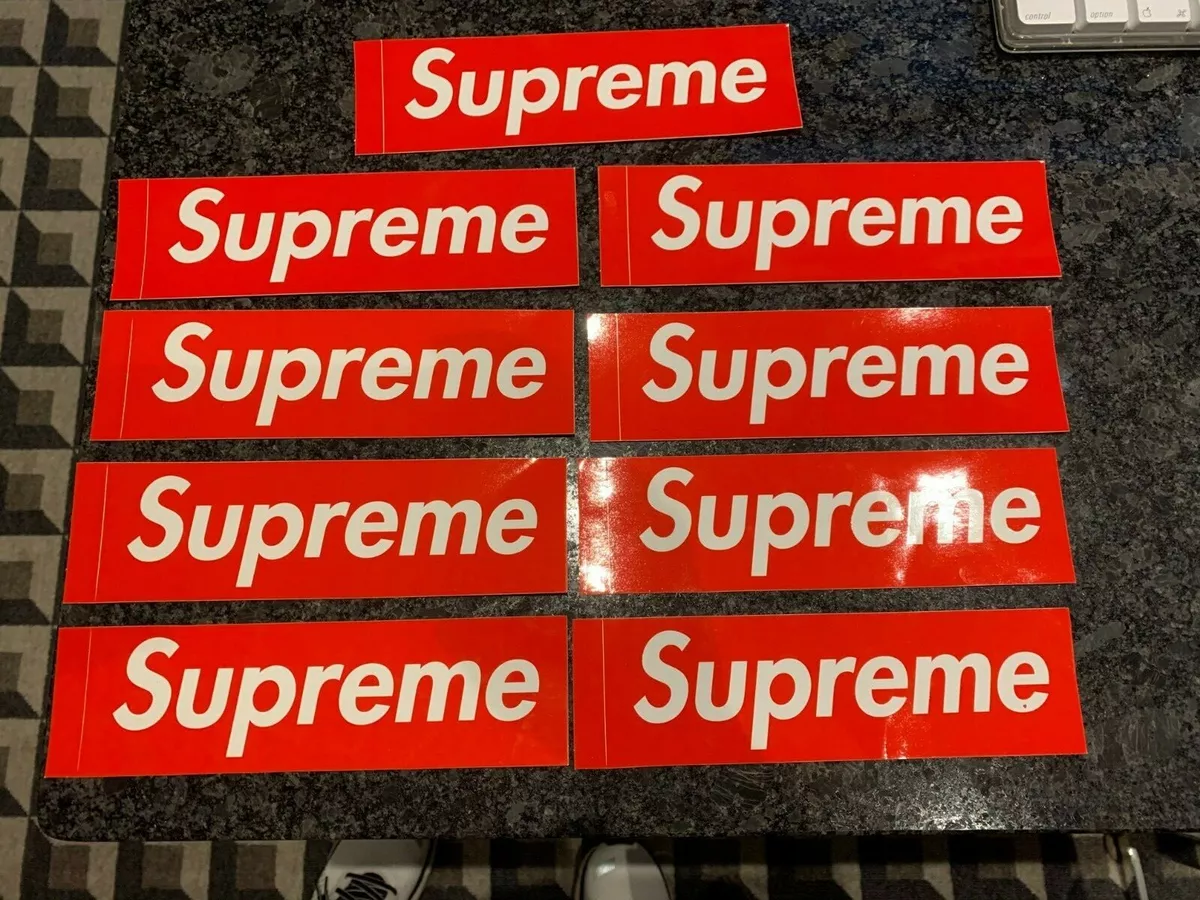 Supreme Red Box Logo Sticker