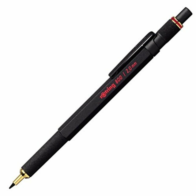 Rotring Mechanical pencil 800 Lead Holder Clutch Knock System 2 mm Black Body eBay