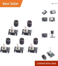 5-Pack 360° Rotary Encoder Module with Push Button - Ideal for Arduino Projects