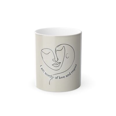 Color Morphing Mug, 11oz Love and Positivity in your cup