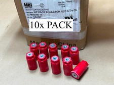10 Pack MBI Panel  Switchboard 2" Glastic Standoff Insulators Red 600V 1/4-20