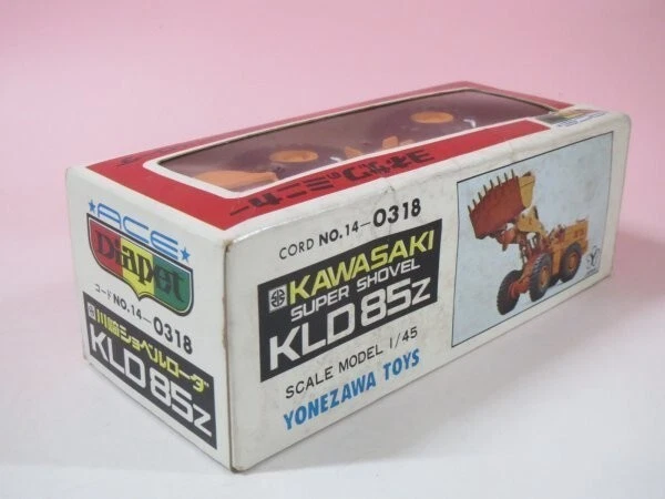 Diapet Kawasaki KLO85Z Wheel Loader 1/45 Scale Diecast Model w/Box Japan Rare - Image 3 of 4