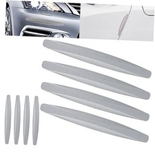 8 Packs Anti-Collision Patch Car Bumper Guard Strip Anti-Scratch Grey-8Pack