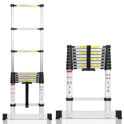 Teleskopleiter Alu Leitern Soft-Close Multifunktionsleiter Stabil Stehleiter