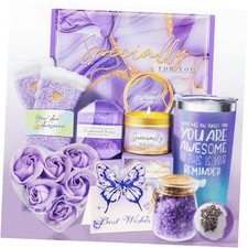 Gifts for Women, Birthday Gifts for Women, Happy Birthday Gifts Basket Lavender