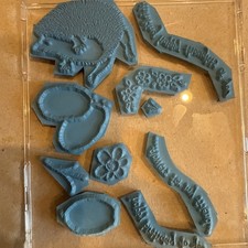 Lot Of 16 Rubber Stamps Unmounted Birthday Girl Boy Flowers Animals Shapes