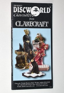 DISCWORLD Characters Clarecraft Figurines Catalogue Terry Pratchett July 2002 EX