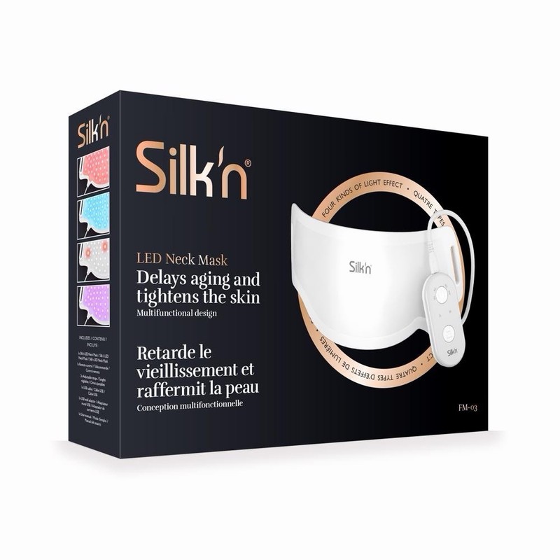 Silk'n LED Neck Mask Anti-Aging Skin Tightening Light Therapy Device BNIB