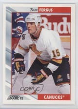 1992-93 Score Tom Fergus #190 0a4