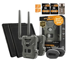Spypoint FLEX-M Trail Camera and SPLB 10 Solar Panel Bundle with Accessories