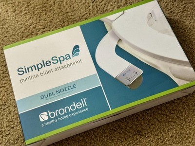 Brondell SimpleSpa Thinline Bidet Attachment with Dual Nozzles New SS-250