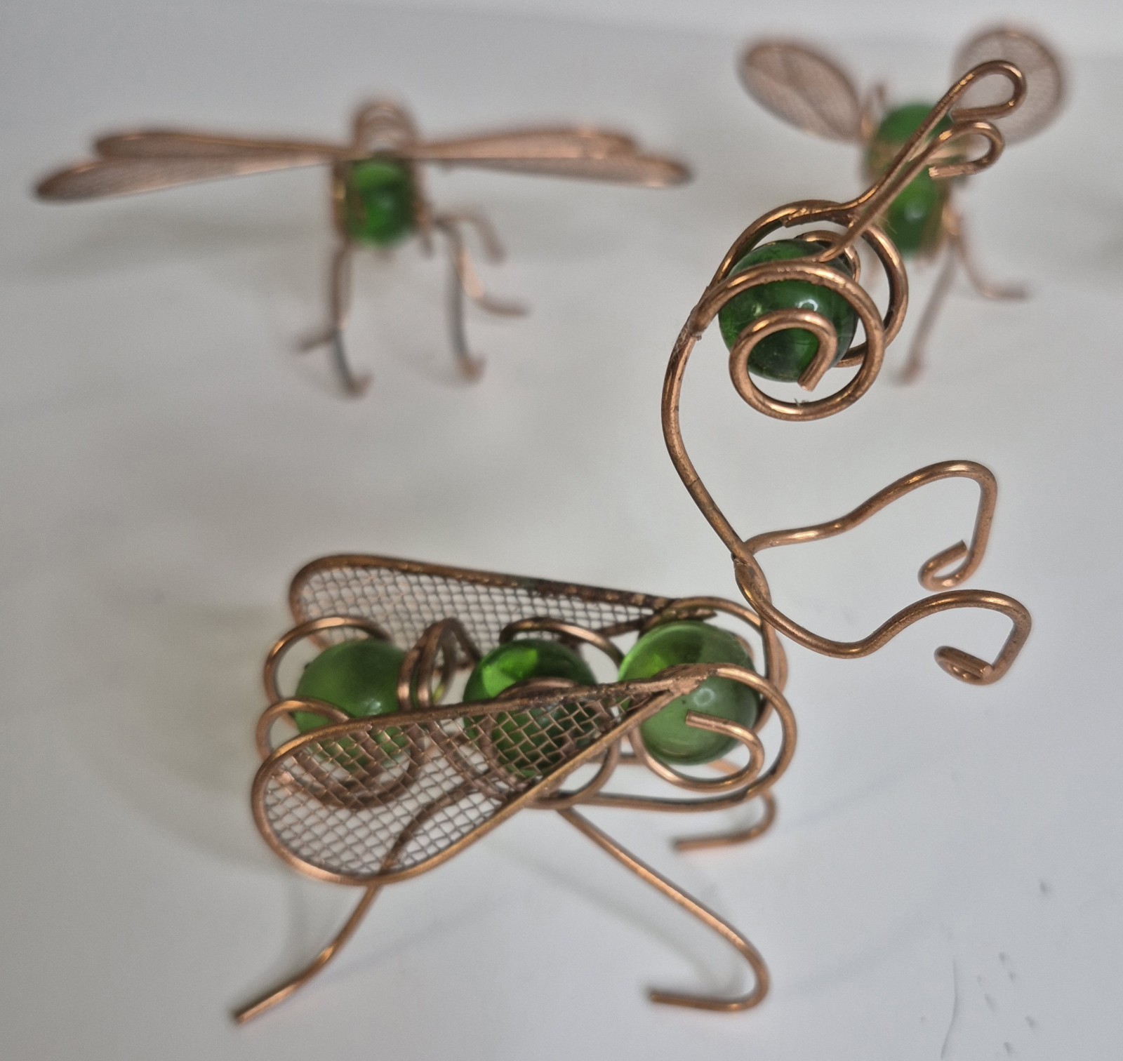 Vintage Wire Metal Art Home Decor Object Art and Collectibles 5 Count