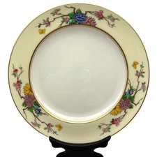 Vintage Lenox China Mandarin Floral Gold Gilt Trim Salad Plate 8 1/4" Old Mark