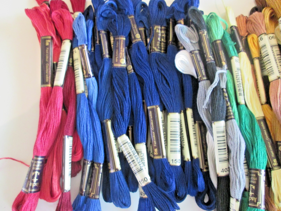 59 ANCHOR EMBROIDERY FLOSS SKEINS CROSS STITCH THREADS Many Colors eBay